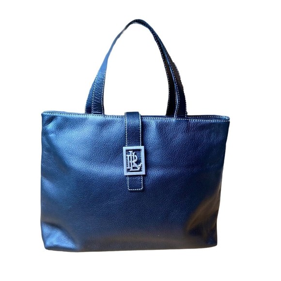 Lauren Ralph Lauren Handbags - Vintage Ralph Lauren Handbag Brown Leather  Lightweight Office Formal